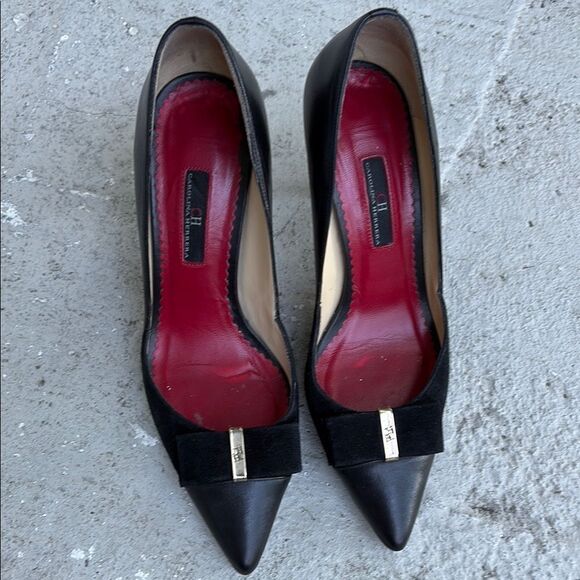 Carolina Herrera Leather n suede heels - Picture 1 of 8